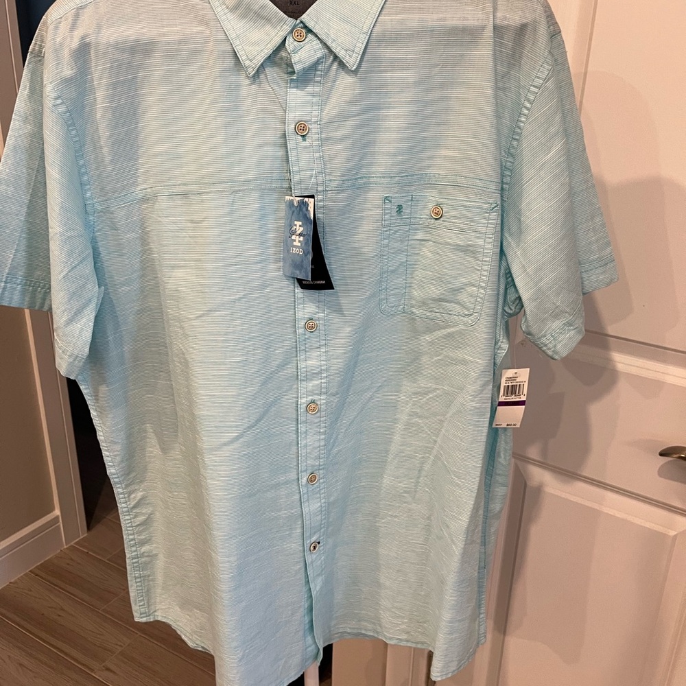 Izod Light Blue Short Sleeve Shirt